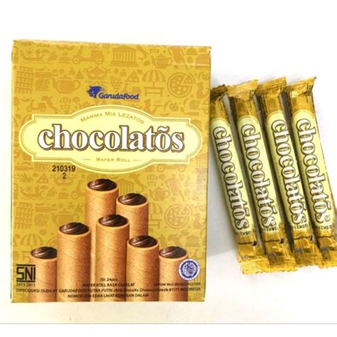 Jual Chocolatos Wafer Roll Box Isi Pcs Shopee Indonesia