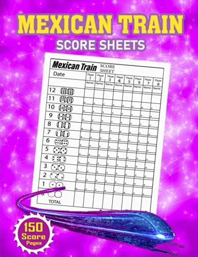 Mexican Train Score Sheets Large Mexican Train Game Score Pads