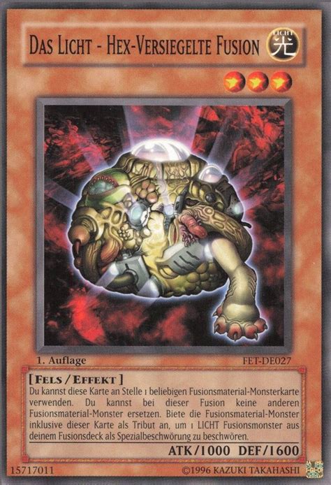 Recollectibles Sammelkarte Yugioh Karte Das Licht Hex Versiegelte