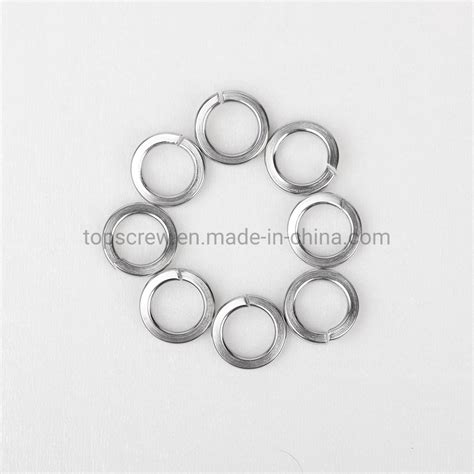 DIN127 GB93 Standard Stainless Steel Spring Lock Washer For Bolts Be