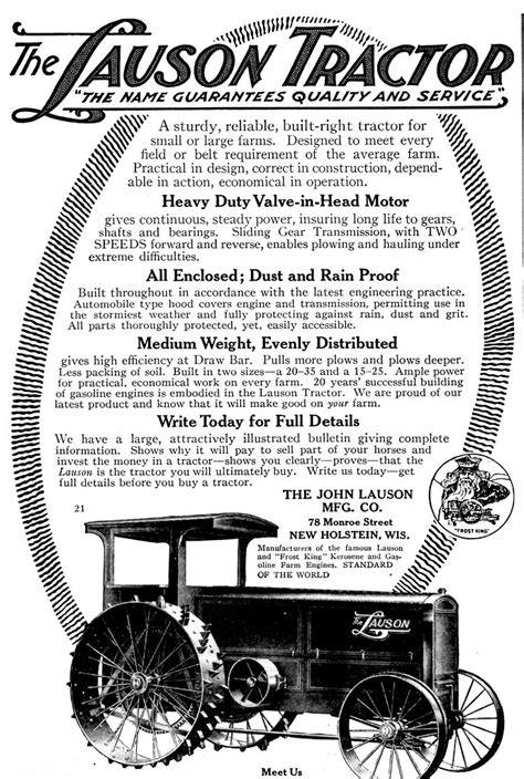 Lauson Tractor August Country Gentleman Don O Brien