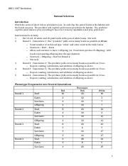 Recitation 7 Natural Selection Docx BIOL 1307 Recitation Natural