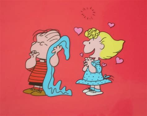 Cels Of Linus And Sally From An Early Peanuts Tv Special Comic Art Comic Art Snoopy Birthday