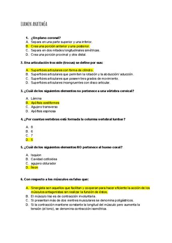 Preguntas Tipo Test Anatomia Respuestas Pdf