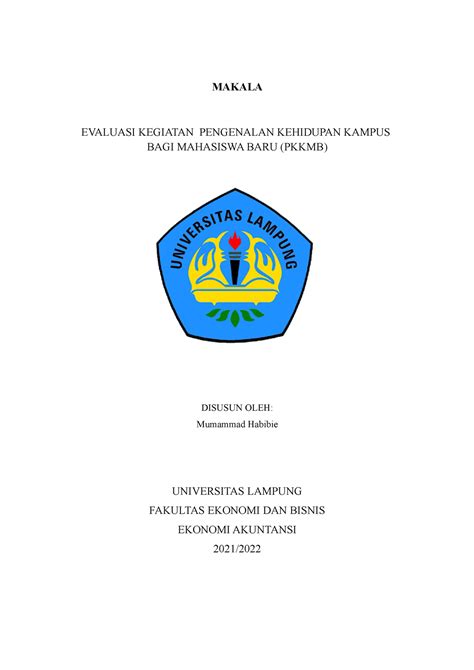 Makalatugas Makalah Tugas Makala Evaluasi Kegiatan Pengenalan