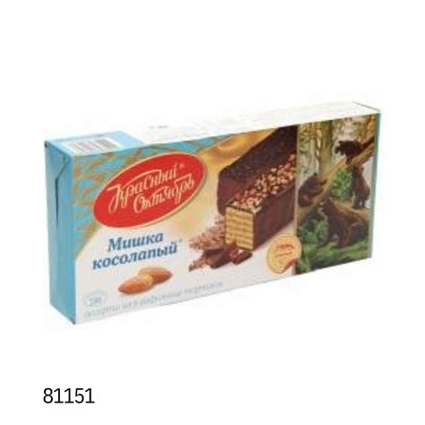 Вафельные тортики "Мишка косолапый" из вафель (14,9%) и с кремовой ...