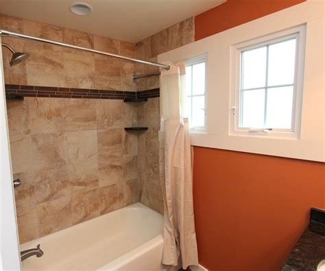 Colorful Rustic Bathroom With A Banjo Countertop