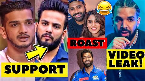 Munawar Faruqui Support Elvish Yadav Rohit Sharma Wife Angry On