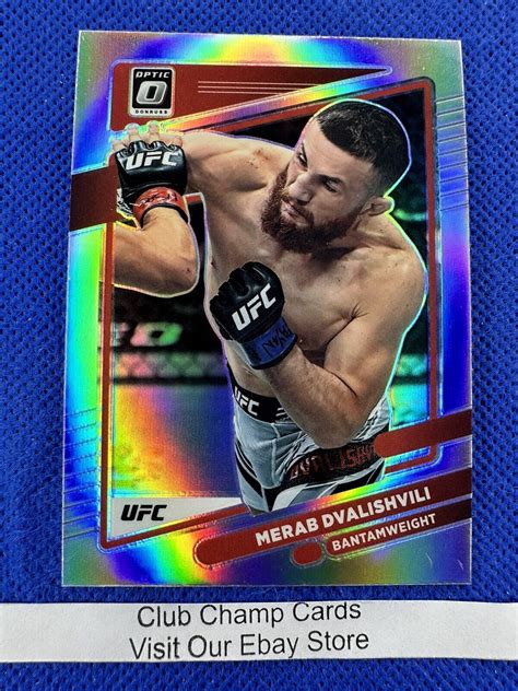 Merab Dvalishvili Panini Donruss Optic Ufc Holo Prizm Ebay