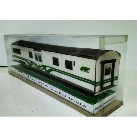 Jual Papercraft Kereta Makan Argo Bromo Anggrek Livery Go Green