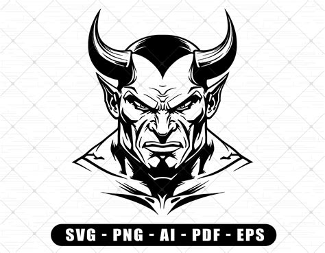 Devil Svg Strong Demon Svg For Cricut Gym Devil Muscular Etsy