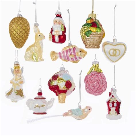 Kurt S. Adler 12-Pack Glass Indoor Ornament Set in the Christmas ...