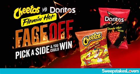 Cheetos Vs Doritos Flamin Hot Faceoff Instant Win Game