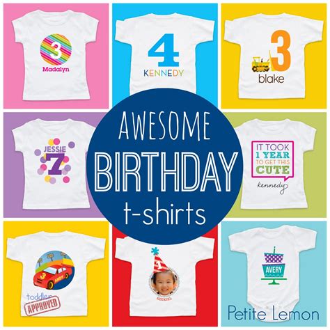 Toddler Approved!: Personalized Birthday T-Shirts from Petite Lemon!