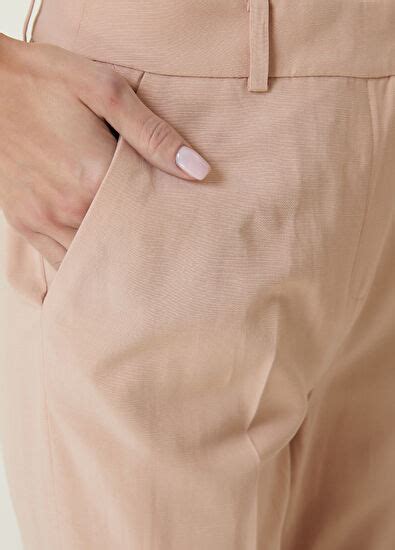 Network Nude Klasik Pantolon Nude