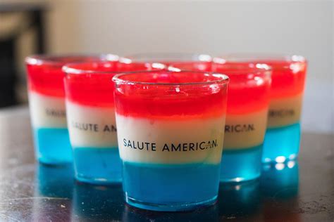 American Flag Jello Shots Made With Salute American Vodka Perfect For The 4th Of July Vodka