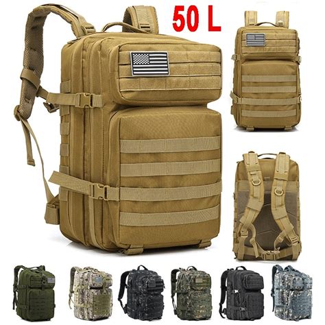 Mochila T Tica Militar Grande Pacote De Assalto Molle Bug Out Bag