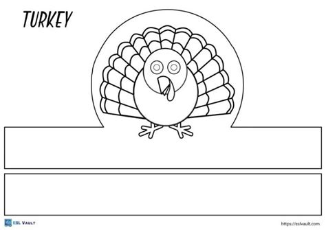 Turkey Headband Template