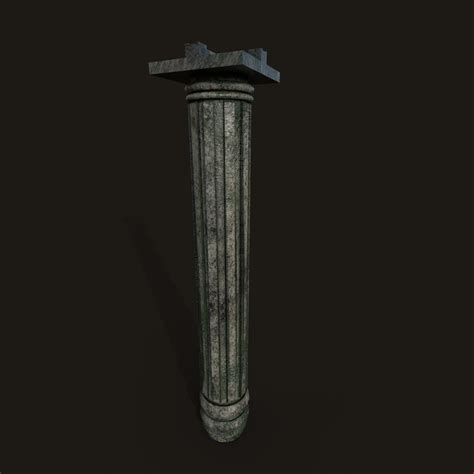 Low Poly Low Poly Stone Pillar Column D Model Cgtrader