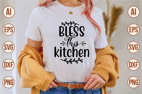 Bless This Kitchen Graphic By Peacefuldesign · Creative Fabrica