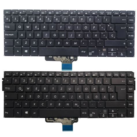 Teclado español SP alemán GR para portátil para ASUS VivoBook X510