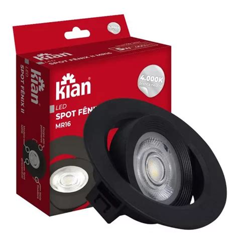 Lámpara spot led de techo Kian LED SPOT FENIX II MR16 4000K 5W 19619