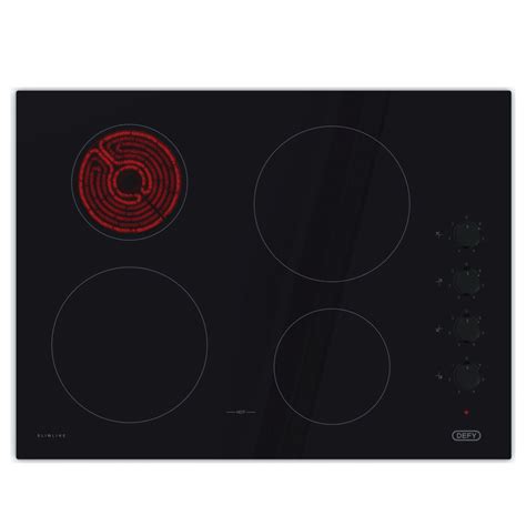 Defy Slimline Vitroceramic Hob With Control Switches Dhd411 Southgate