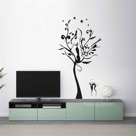 Sticker Arbre Fleuri TenStickers Stickers Arbre Okgo Net