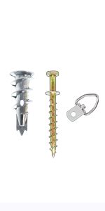 Ansoon Zinc Self Drilling Drywall Anchors With Screws Kit Heavy