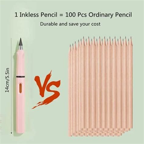 Pcs Everlasting Pencil Inkless Pencils Eternal Portable Reusable