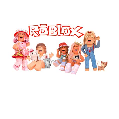 Roblox Pink Girls Png Svg Syblimation Bundle Roblox Girls Png Svg Digital Download Bundle Roblox