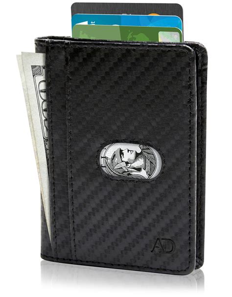 Access Denied Slim Bifold Wallets For Men Minimalist Leather Front