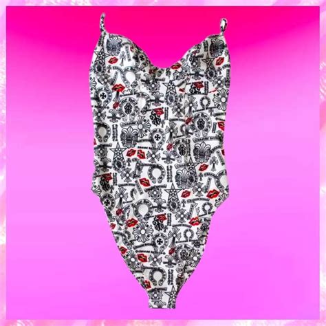 Hearts Matty Boy Swimsuit Chrome Hearts Beach Babe Bikini