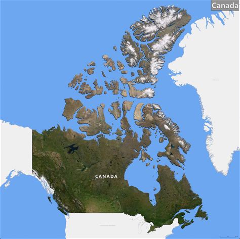 Canada Terrain Topography Elevation Dem Geography Landscape 3d Model