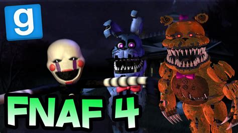 Fredbear And Puppet Attack Fnaf 4 Gmod Hide N Seek Funny Moments