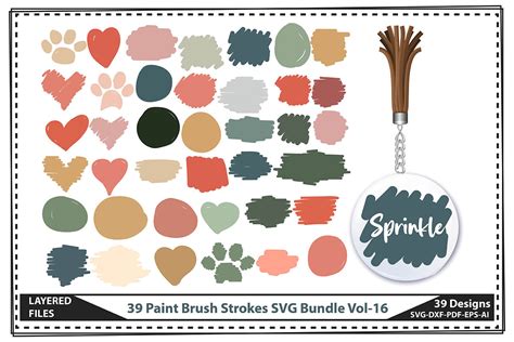 39 Paint Brush Strokes SVG Bundle Vol 16 Graphic By Craft Store