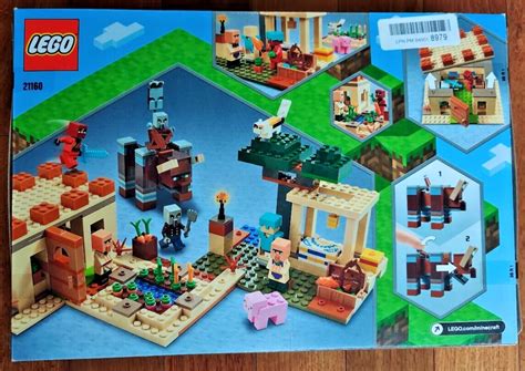 LEGO 21160 Minecraft The Illager Raid Building Brand New Sealed Free