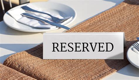 RESERVIERT Schild - Paket mit 5 Stk. | Skiltex.de