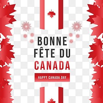 Happy Canada Day Vector Art Png Happy Canada Day Text With Maple