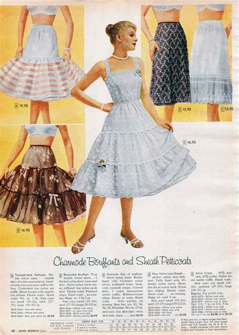 1950s Petticoats From A 1956 Catalog Vintage Fashion 1950s Dresses