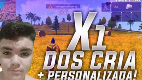 FREE FIRE AO VIVO LIVE ON X1 DOS CRIAS SALAS PERSONALIZADAS