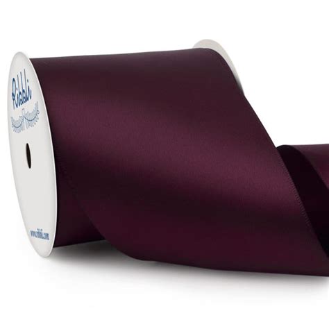 Getuscart Ribbli Burgundy Double Faced Satin Ribbon X Continuous