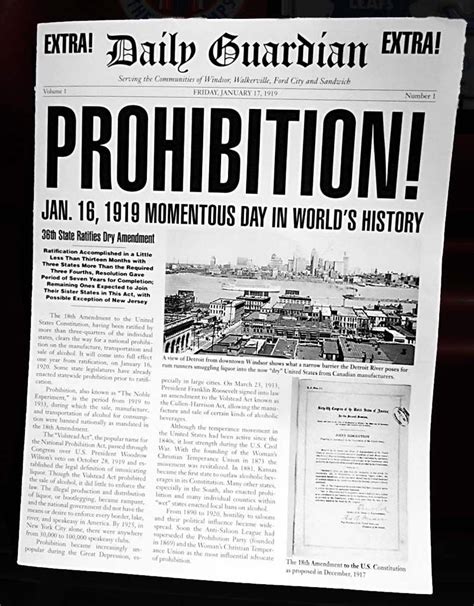 Prohibition Act Begins 1920s Newspapers Entry 5 Pinterest