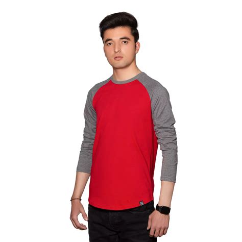 Full Sleeve T Shirt For Men Red Brocode Clothing