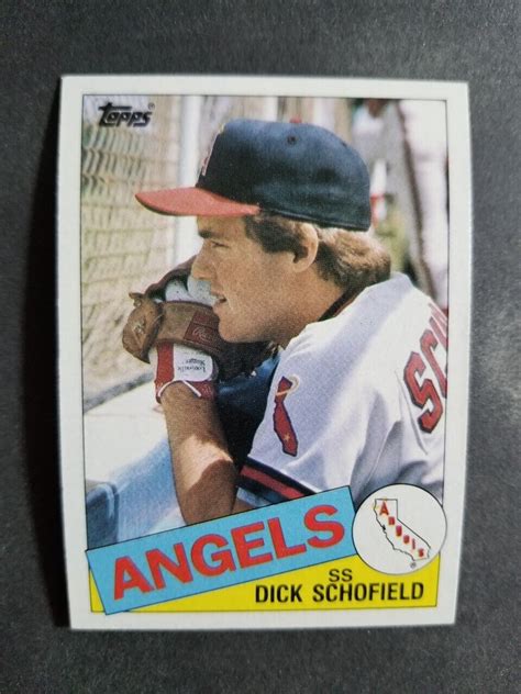 Topps Dick Schofield Card Card Ebay