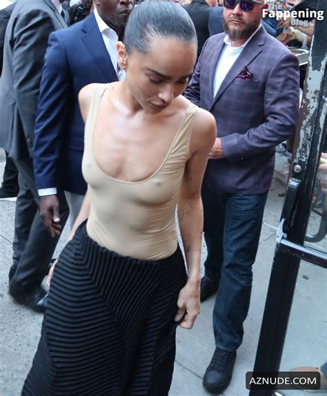 Zoe Kravitz Sexy Flashes Her Hot Tits At Blink Twice Screening In New