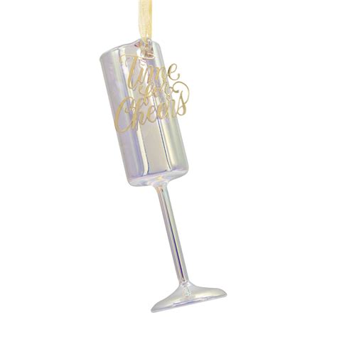 2023 Hallmark Champagne Flute Christmas Ornament Hooked On Hallmark