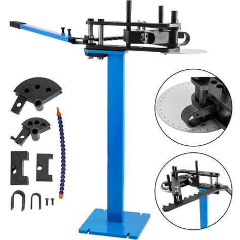 Vevor Heavy Duty Pipe Tube Bender With 3 Dies Tube Pedestal Bender 40 Up To 120 Degree