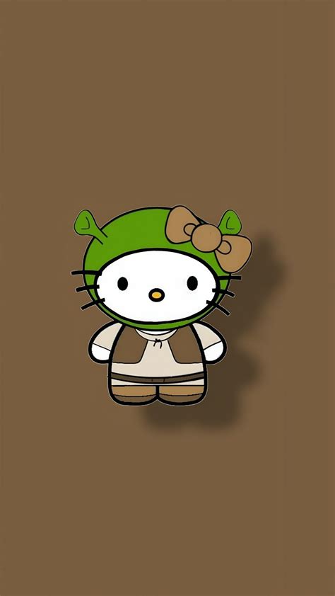 hello kitty shrek | Walpaper hello kitty, Hello kitty drawing, Hello ...