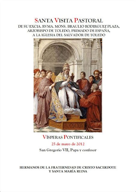 CATHOLICVS El Arzobispo de Toledo Primado de España preside Solemnes